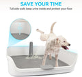 ALL FOR PAWS Dog Potty Tray, 24.8"x24.8"Indoor Pet Pee Pad Holder with Pee Post, Puppy Potty Trainer, Dog Litter Box and Pet Toilet for Small Medium Dogs, Housebreaking Supplies(Pee Pads Not Included)