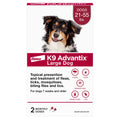 K9 Advantix Flea, Tick & Mosquito Prevention for Dogs 21-55 lbs. | Flea Drops for Large Dogs | Apply Monthly | 2 Treatments