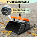 46" Pooper Scooper Swivel Bin & Rake for Large Small Dogs with Bag Attachment, Long Handle Poop Scooper with Lid for Yar
