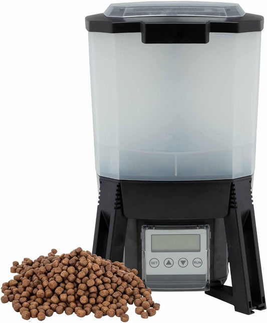 The Pond Guy KoiGrower Automatic Pond Fish Food Dispenser, 5 Gallon