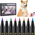 OLINGYOU Dog Nail Polish， Dog Nail Polish Pens Quick Dry-8 Colors, Pet Nail Polish Set for Dogs， DIY Dogs Puppy Nails, Dog Safe Nail Polish Non Toxic, Odorless, Easy to Apply