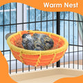 KATUMO Bird Nest, 5.3in Parrot Breeding Nest Bed with Natural Coconut Fiber Bedding for Budgie, Parakeet, Cockatiel, Conure, Lovebird, Canary, Finch, Small Birds