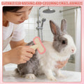 Rabbit Brush, Soft Silicone Small Animal Massage Comb, Practical Bunny Brush for Grooming, Bunny Grooming Kit Supplies S