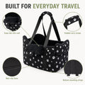 Center Console Dog Car Seat Safe Travel for Small Dogs Under 15 lbs Detachable Washable Pet Carrier with Storage Pockets