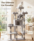 Cat Tower, 71 Inch Heavy Duty Cat Tree for Large Cats