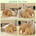 Fhiny Rabbit Scratch Toy, Natural Sisal Rabbit Scratching Ball Cute Sisal Rope Bunny Claw Scratcher Rotating Ball Intera