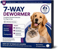 7 Way Dewormer for Cats & Dogs, Praziquantel & Pyrantel Pamoate Tablets