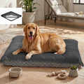 MontVoo Washable Dog Bed Cover, Absorbent Quick Dry Pet Bed Sheet, Easy Hair Removal Couch Cover for Dog/Cat, 32x45 Inches, Waterproof PU Backing Dog Bed Mat for Car Seat, Crate, Cover Only, Darkgrey