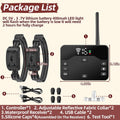 Wireless Dog Fence System for 2 Dogs, 2-in-1 Fence & Training Collar