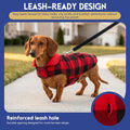 ASENKU Reversible Dog Winter Coat, Dog Jacket for Small Medium Large Dogs
