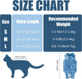 Cat Recovery Suit for Male and Female Surgical Post Surgery Soft Cone Onesie Tie Dye Cats Shirt Clothes Neuter Licking P