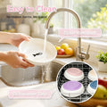 [4 Pack] Ceramic Cat Bowls, Cat Dishes with Non-Slip Silicone Bottom