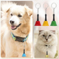 PATIKIL 2 PCS Mini Hand Bell, Call Bell Small Pet Collar Bells Keychain Cute Bulk Loud Jingle with Keychain for Dog Coll