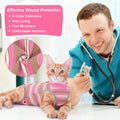 Coppthinktu Cat Recovery Suit Female Cats Onesie After Surgery Anti Licking