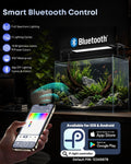Pawfly Aquarium Light for Plants, 42 W Bluetooth Fish Tank Light, Full Spectrum Aquarium Lights for 48"-54" Fish Tanks, 