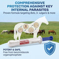 Ivermectin Horse Paste 1.87%, Apple Flavored Equine Dewormer, 1 Pack
