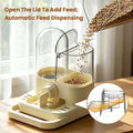 2-in-1 Automatic No Mess Bird Feeder & Gravity Waterer Dispenser for Cage