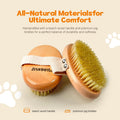 MLQGKUZ Professional Dog Brush Boar Bristle for Short-Haired Dogs - Reduces Shedding, Non-Slip Grip, Gentle Grooming