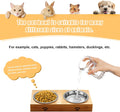 Stainless Steel Cat Bowl-Shallow Wide Flat Cats Food Bowls,Metal Kitten Dishes Whisker Friendly Fatigue Relief,Replaceme