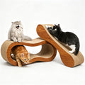 Simple Deluxe Cat Scratcher, 2 in 1 Cat Scratching Board, Cat Cardboard, Scratch Lounger, Large, 27.56 x9.45 x8.86 inch