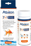 Aqueon 7-in-1 Aquarium Test Strips, Fast Results for pH, Total Alkalinity, Hardness, Nitrate, Nitrite, Free Chlorine and