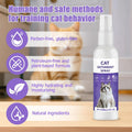 QHZ Bitter Apple Spray for Cats, Natural Bitter No Chew Training Spray for Cats & Dogs, Indoor & Outdoor Pet Deterrent to Stop Scratching, Chewing & Biting on Couch, Curtains, Plants, 150ml