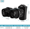 hygger 2100GPH Double Head Aquarium Wave Maker, Quiet 5W Aquarium Circulation Pump, with Strong Magnetic Suction Base, 3