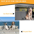 SKIPWALL Truck Bed Dog Tether for Two Dogs,Ratchet Tightening Adjustable Double Safety Truck Bed Dog Leash System for Pickup, SUV, Cars & Trucks