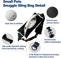 Adjustable Fluffy Bearded Dragon Sling Carrier Bag, Reptile Carrier with Leash Harness Lizard Cage Accessories for Small