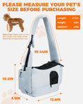 Lightweight Pet Sling Carrier for Small Dogs Under 7Lb, Light Grey