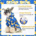 PUPTECK Dog Raincoat with Hood & Harness Built-in, Waterproof Dog Rain Jacket Slicker Poncho Reflective Vest Clothes for Rainy Snowy Winter Cold Days, Blue Duck S