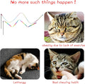 M JJYPET Cat Wand Toys Interactive Kitten Toys for Indoor Cats Colorful Teaser Wand String for Exercise Kitten Stick Kitty Rope Toy Rainbow Ribbon Cat Charmer -2Pcs