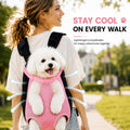 Inspack Dog Backpack Carrier/Cat Carrier, Adjustable Pet Front Carriers Travel Bag for Puppy Medium Dogs, Legs Out, Soft