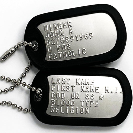Personalized Military Dog Tags, US Made Milspec Regulation Replacement ID Tags for Active Duty Service Members and Veterans from All Branches of The Military, Custom Image Edition