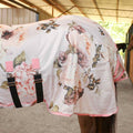 Jeffers Expression Soft Mesh Fly Sheet for Horses 66" – Rose Garden Pattern, Lightweight Mesh Combo Neck Sheet, Breathab