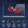 LAQUAL 10 Gallon Ultra Clear Glass Fish Tank, Rimless Low Iron Aquarium for Betta/Nano/Goldfish/Snail/Shrimp, Big Fish T
