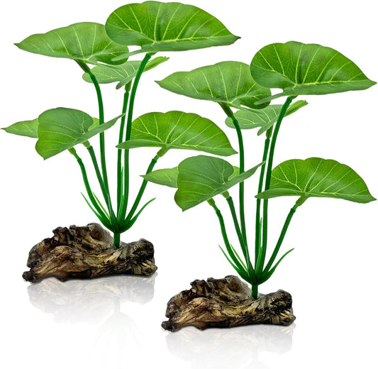 2-Pack Aquarium Decor Fish Tank Decorations 6-inch Betta Fish Tank Plants
