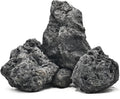 Black Lava Rock Natural Volcanic Stones 4"-6" Aquarium Rocks for Aquascaping,Aquarium Landscaping,Shrimp Tank,Terrariums