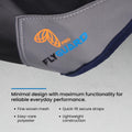 Shires FlyGuard Pro Fine Mesh Fly Mask with UV Protection Navy/Ear Hole/Full