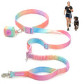 Spark Paws Handsfree Dog Leash – Shock Absorbing Waist Bungee Lead for Running, Car Seatbelt Clip & Poop Bag Set, Heavy Duty Tactical Lead for Medium, Large & X-Large Breeds - Pastel Icing