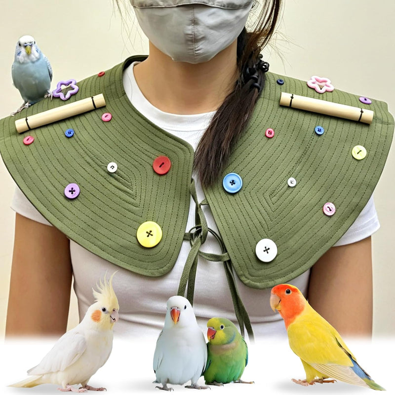 Parrot Shoulder Cape with Bird Poop Protector
