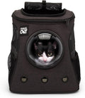 Fat Cat Backpack Carrier - Airline Approved Cat Carrier with Space Capsule Bubble for for Small Cats, Kitten - Premium C