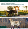 Kuoser Non Slip Dog Socks for Hardwood Floors, Dog Grippy Socks, Brown, XL