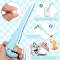 Reallnaive 2 Pcs Cat Pill Shooter Pet Pill Dispenser Dog Piller Shooter with 4 Silicone Tips Tablet Capsule Syringe Pet Medical Feeding Dispenser Tool for Cats Puppies and Animals, Blue and Pink