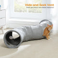 PAWZ Road Cat Tunnel Collapsible S Shape Cat Tunnels for Indoor Cats Cat Play Tube 51 Inches Long 10.5 Inches in Diameter