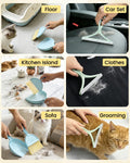 Carpet Rake for Pet Hair Removal, Dog Cat Hair Remover for Furniture