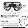 NAMSAN Clear Dog Goggles for Medium to Large Dogs, UV Protection Dog Sunglasses Large Breed, Driving Glasses for Dogs Stick Head Out Car Window, Windproof Dustproof, Adjustable, Transparent