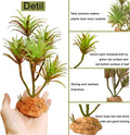 Woyrise Reptile Artificial Plants Terrarium Decor, Fake Desert Plants Bearded Dragon Tank Decorations Accessories fit Cr