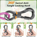 50FT Dog Tie Out Cable Lead with Shock Spring for Medium Large Dogs