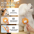HOP Orange Self Cleaning Slicker Brush for Dogs&Cats for Shedding 17mm